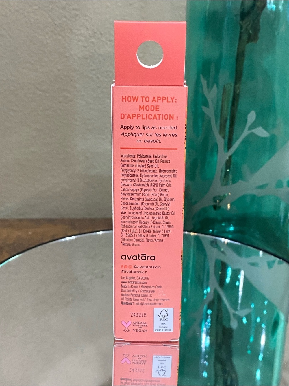 Avatara Papaya Pop Tinted Lip Jelly in Soft Coral, new! - Picture 3 of 8